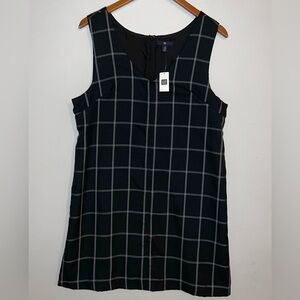 Gap NEW Womens Sleeveless Plaid Preppy Shift Dress Sz 12